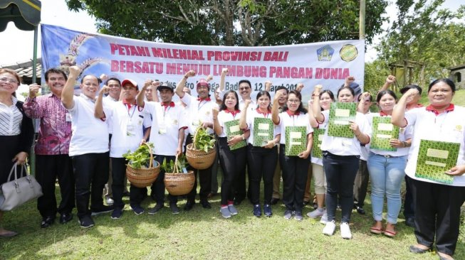 Ribuan Petani Bali Siap Jadi Pahlawan Pangan Era Milenial