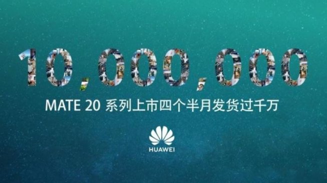 Penjualan Huawei Mate 20. [Weibo]