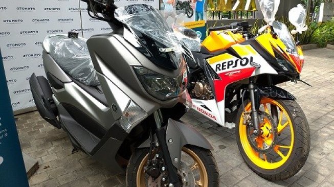 Beberapa contoh motor yang bisa diperjualbelikan di Jubelmoto [Suara.com/Manuel Jeghesta Nainggolan].