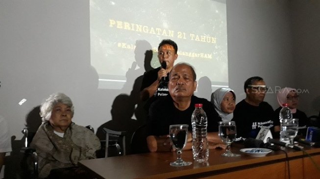 Mugiyanto, korban penculikan 98 yang selamat tanggapi klaim Agum Gumelar. (Suara.com/Novian A)