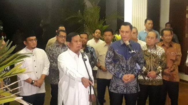 Prabowo - AHY Saling Koordinasi Jelang Kampanye Akbar