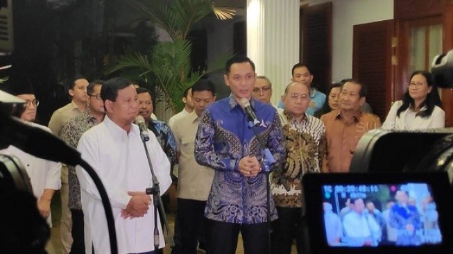 Temui Prabowo, AHY Jelaskan Konsep Kampanye Rel Ganda di Pemilu 2019