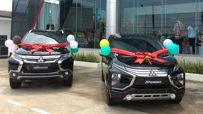 Mitsubishi Xpander  menjadi salah satu model andalan PT Srikandi Diamond Motors [Suara.com/Manuel Jeghesta Nainggolan].