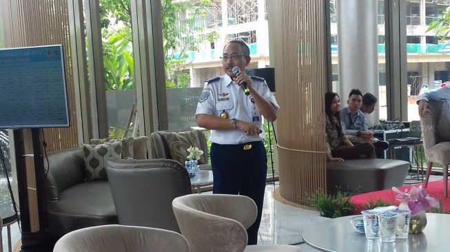 Direktur Prasarana Badan Pengelola Transportasi Jabodetabek (BPTJ), Heru Wisnu Wibowo. (Suara.com/Supriyadi)