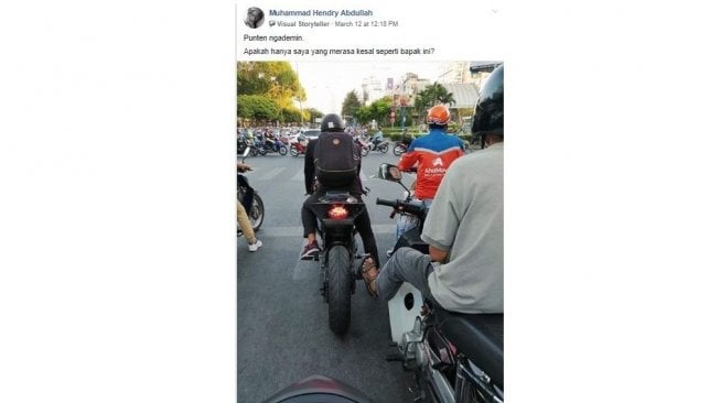 Aksi Pria yang Terganggu Knalpot Motor Sport Ini Bikin Warganet Ngakak