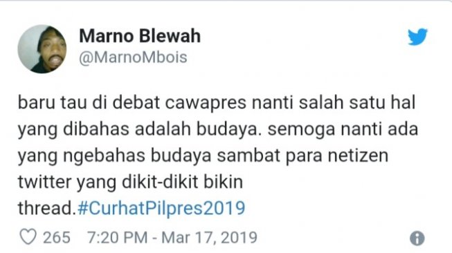 hasil bidik layar komentar netizen ramaikan debat Maruf vs Sandiaga. (istimewa)