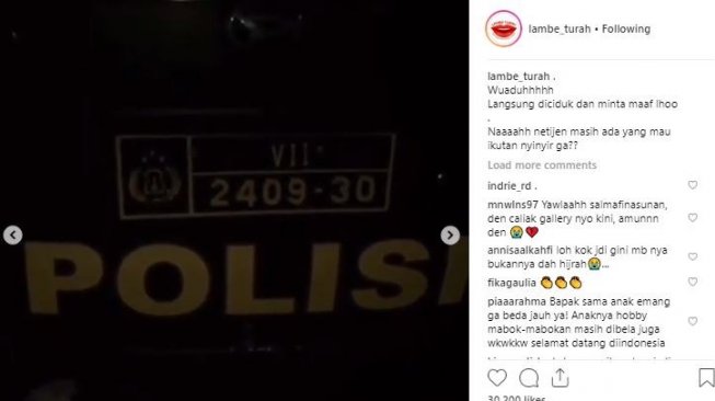 Sunan Kalijaga libatkan pihak kepolisian terkait video viral putrinya,Salmafina Sunan? [instagram/lambe_turah]