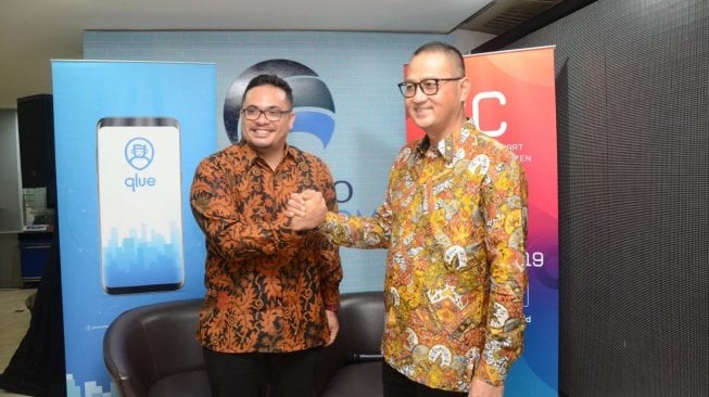 Jumpa pers Kemkominfo dan Qlue dalam melakukan literasi digital di Jakarta, Rabu (20/3/2019). [Suara.com/Manuel Jeghesta]