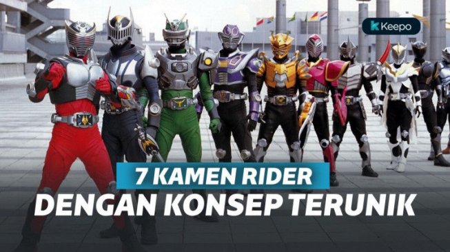 Henshin! 7 Serial Kamen Rider Dengan Konsep dan Kostum yang Unik