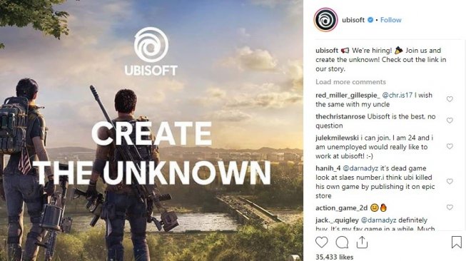 Buka Lowongan Pekerjaan Programer, Ubisoft Bakal Garap Game Baru?