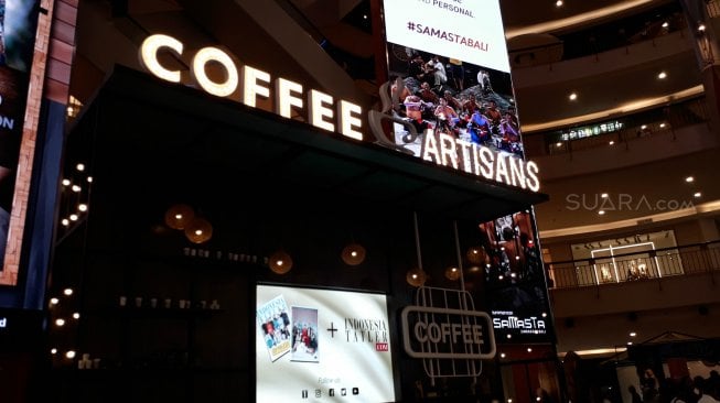 Coffee & Artisans, pameran bertema kopi di Summarecon Mall Kelapa Gading. (Suara.com/Risna Halidi)