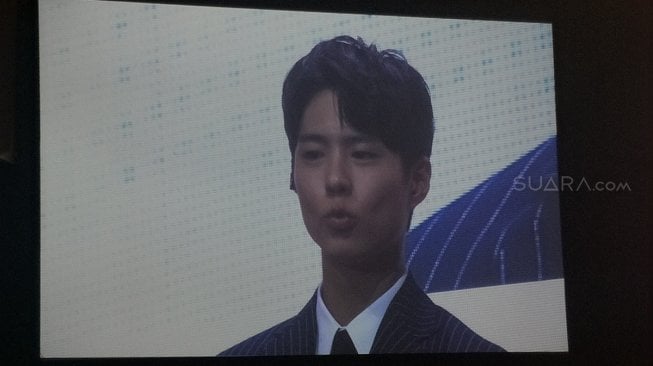 Park Bo Gum menghibur ribuan fans lewat fan meeting bertajuk 'Park Bo Gum Asia Tour: Good Day' yang digelar di The Kasablanka Hall pada Sabtu (23/3/2019) malam. [Sumarni/Suara.com]