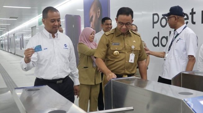 Anies Minta Penetapan Tarif MRT Tak Dipolitisasi Jelang Pemilu 2019