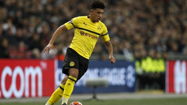 Winger Borussia Dortmund, Jadon Sancho. [Adrian DENNIS / AFP]