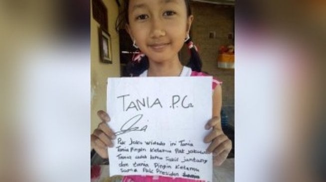 Pak Presiden, Tania yang Sakit Jantung Ingin Bertemu Anda...