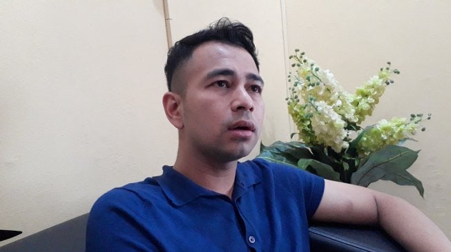 Raffi Ahmad saat ditemui di kantor Suara.com, Rabu (27/3/2019). [Ismail/Suara.com]