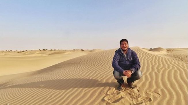 Travel blogger Yudha Ashari (Instagram/@catatanbackpacker)