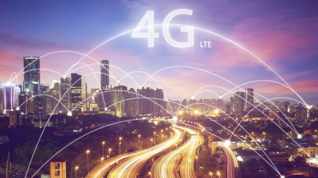 Ilustrasi jaringan 4G LTE. [Shutterstock]