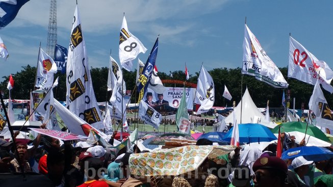 Ribuan Massa pendukung Prabowo Padati Gelora Delta Sidoarjo
