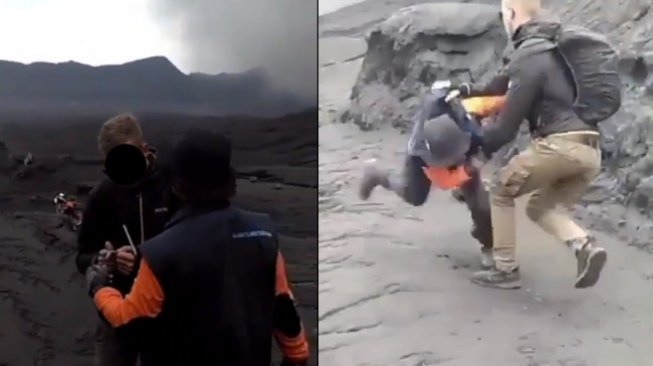 Parah, Turis Asing Banting Petugas di Gunung Bromo