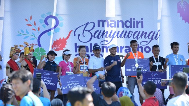 Perkenalkan Banyuwangi, Bank Mandiri Selenggarakan Half Marathon 2019