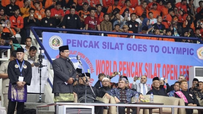 Temui Para Pesilat Asing, Prabowo Pidato Pakai Bahasa Inggris