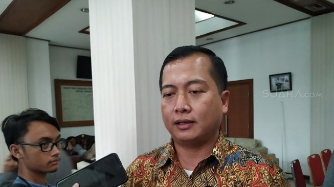 Direktur Perlindungan Warga Negara Indonesia Kemenlu, Lalu Muhammad Iqbal. (suara.com/m yasir)