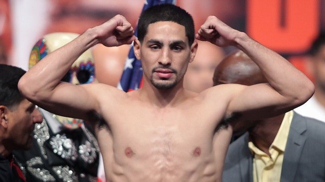 Mantan juara dunia tinju kelas welter WBC, Danny Garcia. [AFP/John Gurzinski]