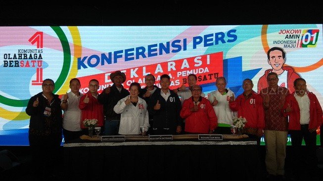 Sejumlah Legenda dan Ikon Olahraga Nasional Deklarasi Dukung Jokowi-Ma'ruf