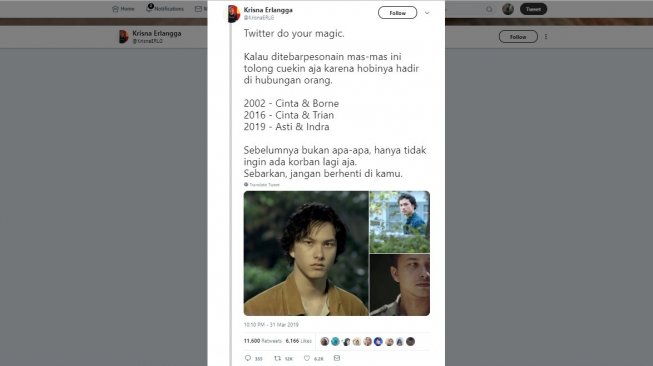 Cuitan warganet. [Twitter] 