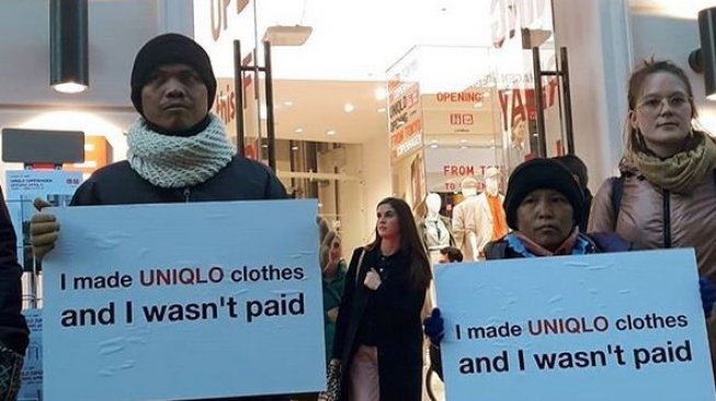 Menuntut Haknya, Pembuat Baju Uniqlo Asal Indonesia Demo Hingga ke Denmark