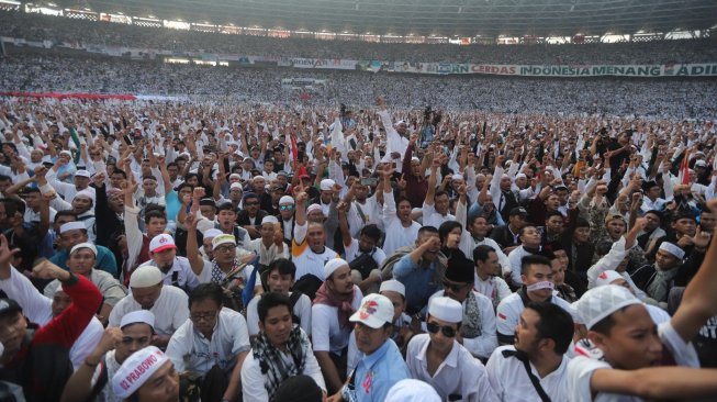 Kampanye Akbar Prabowo - Sandiaga di GBK Hasilkan 72 Ton Sampah