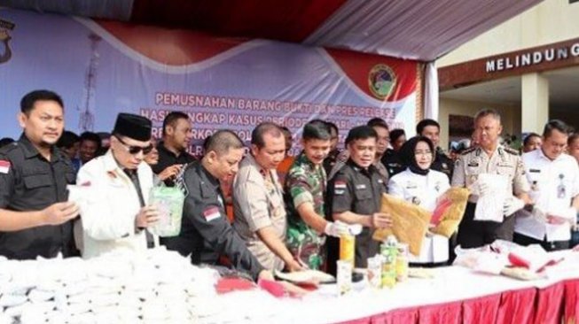 Polda Jatim Musnahkan Barang Bukti Narkoba Jaringan Internasional