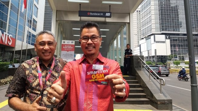 Menurut keterangan dari Djoko Tata Ibrahim, Deputy CEO Smartfren, kini pengguna Smartfren di Jakarta mencapai angka sekitar 5 juta [Suara.com/Lintang Siltya Utami].