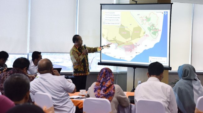 KLHK berdialog dengan media di Pekanbaru, Riau, Senin (8/4/2019). (Dok : KLHK)