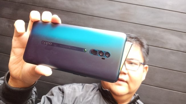 Oppo Reno diperkenalkan di Jakarta, Rabu (10/4/2019). [Suara.com/Tivan Rahmat]