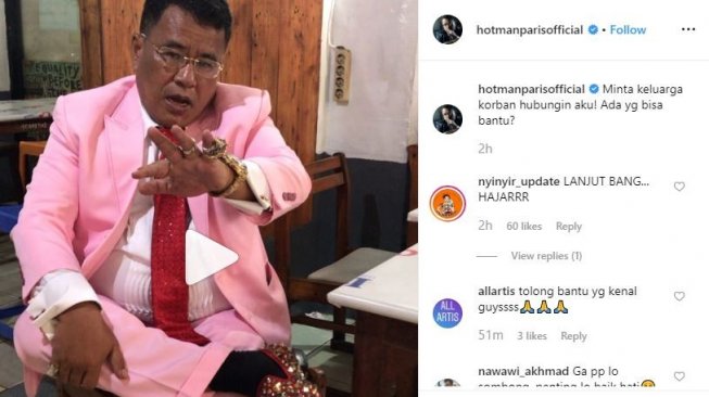 Hotman Paris punya pesan untuk Jokowi terkait kasus Audrey. [instagram/hotmanparisofficial]