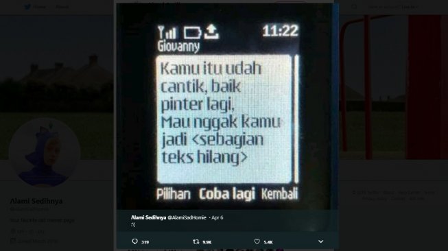 Bikin Penasaran, Isi SMS di Ponsel Jadul Ini Terpotong