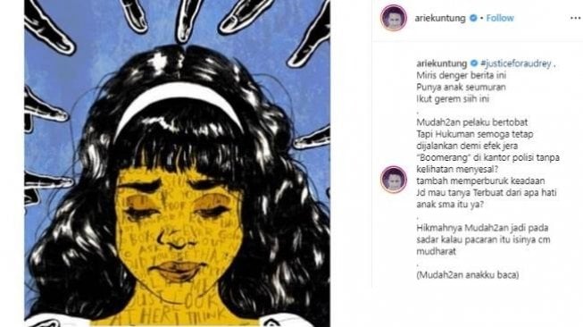 Dukungan 10 Selebriti untuk Audrey, Siswi SMP Korban Bully di Pontianak