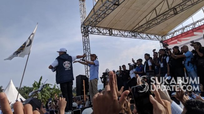 Kampanye di Sukabumi, Ini Janji Sandiaga di Hadapan Ribuan Massa