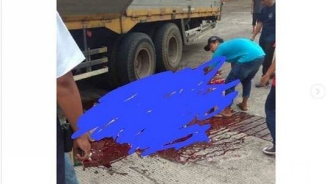 Viral! Kecelakaan Maut Korban Terjatuh Disamping Truk, Lihat yang Tercecer