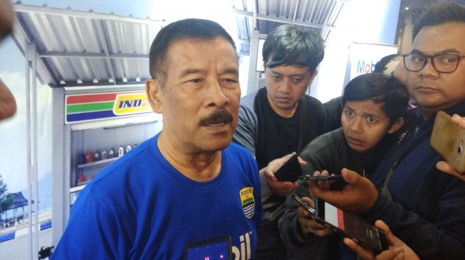 Manajer Persib, Umuh Muchtar. [Suara.com/Aminuddin]