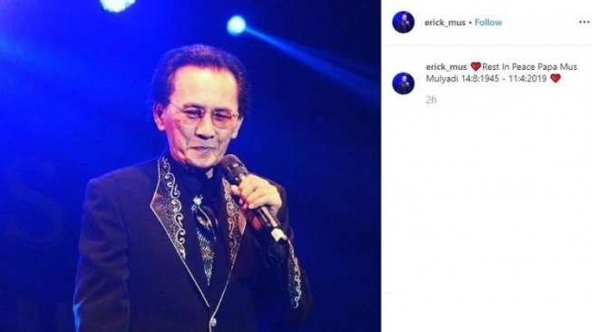 Musisi keroncong Mus Mulyadi (Instagram/@erick_mus)