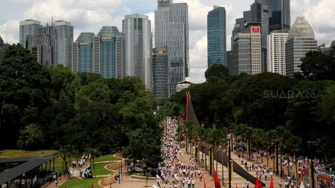 Kampanye Jokowi Membludak, Kawasan Sekitar GBK Senayan Macet Total