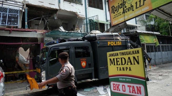 Polisi Pastikan Ledakan Ruko yang Tewaskan 2 Anak di Medan Murni Kecelakaan