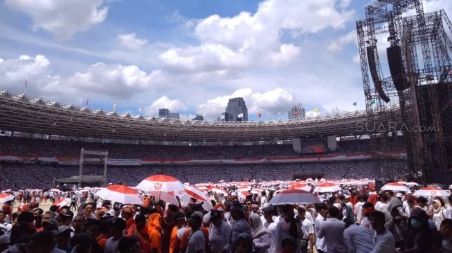 Kampanye Jokowi - Maruf Amin di GBK. (Suara.com/Fakhri)