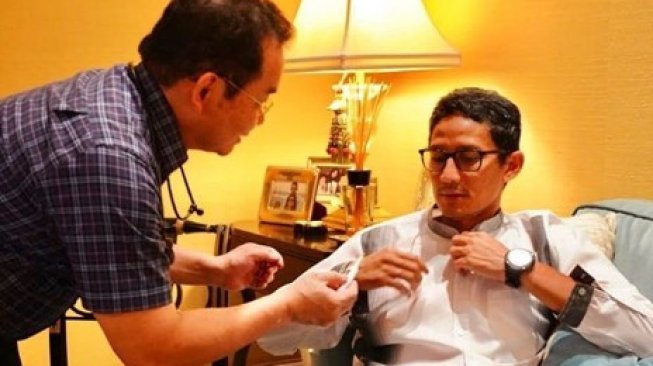 Sandiaga Uno Ternyata Sakit Lambung dan Radang, Besok Cek Darah