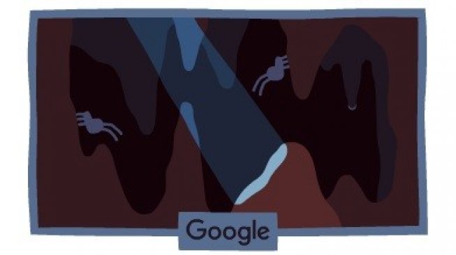 Google Doodle Hari Bumi 2019, ekor pegas gua dalam. [Google]