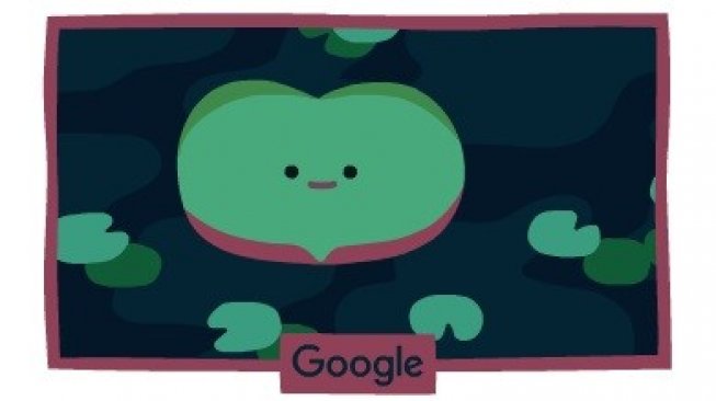 Google Doodle Hari Bumi 2019, teratai raksasa Amazon. [Google] 