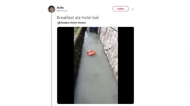 Floating Breakfast dengan Cita Rasa Lokal ala Warganet Ini Bikin Ngakak